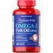 Puritan's Pride Omega-3 Fish Oil 1200 mg 100 caps 384197 фото 1