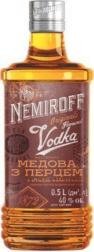Настойка Nemiroff Украинская медовая с перцем 40% 0,5л (NMF4820181420895) 791596 фото