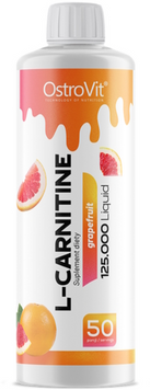 Жиросжигатель OstroVit L-Carnitine Base 125.000 500 ml liquid / 50 servings / grapefruit 1106149 фото