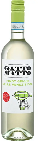 Вино Gatto Matto Pinot Grigio delle Venezie белое сухое 11.5 % 0.75 л (VTS2903720) 1225393 фото