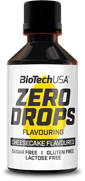 Заменитель питания BioTechUSA Zero Drops 50 ml /100 servings/ Cheesecake 690272 фото