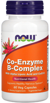Now Foods Co-Enzyme B-Complex Коэнзим B-комплекc 60 вегетарианских капсул 1158636 фото