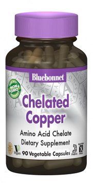 Bluebonnet Nutrition Сhelated Copper 90 caps 490525 фото