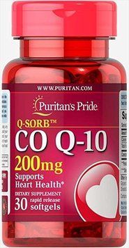 Puritan's Pride Q-SORB Co Q-10 200 mg 30 Softgels 444137 фото