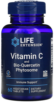 Life Extension Vitamin C with Bio-Quercetin Phytosome Витамин C с фитосомами биокверцетина 60 вегетарианских таблеток 1159475 фото