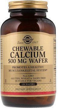 Solgar Chewable Calcium Солгар Жевательный кальций 500 mg,120 таблеток 648594 фото