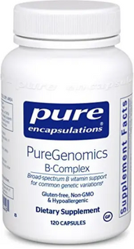 Комплекс витаминов группы B Pure Encapsulations PureGenomics B-Complex 120 капсул 1078481 фото