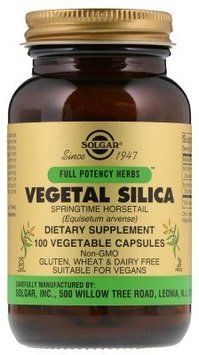 Solgar Vegetal Silica 100 Vegetable Capsules 498705 фото