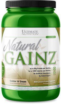 Гейнер Ultimate Nutrition Natural Gainz 1660 g /15 servings/ Cookies Cream 504498 фото