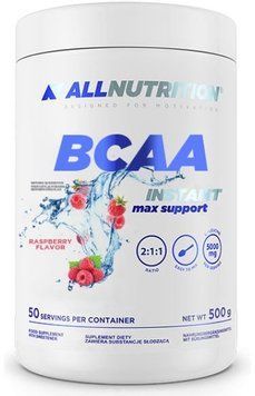Амінокислота для спорту All Nutrition BCAA Max Support Instant 500 g /50 servings/ Raspberry 580263 фото