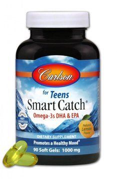 Carlson Labs Smart Catch 90 soft gels Омега-3 для подростков 488765 фото