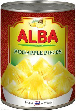 Ананасы ALBA FOOD кусочками в сиропе 580 мл (8858871805116) 1334594 фото