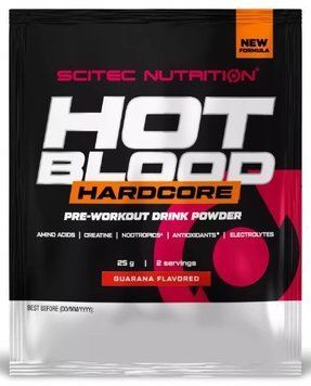 Енергетик Scitec Nutrition Hot Blood Hardcore 25 g/2 servings/guarana 998644 фото