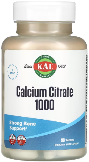 KAL Calcium Citrate Кальцій цитрат 1000 мг 90 таблеток 1116310 фото