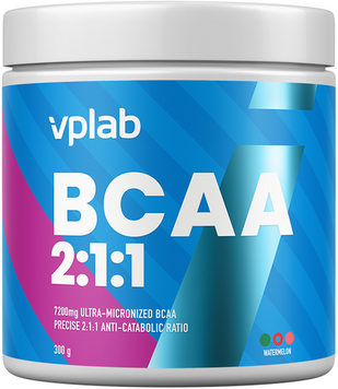 Амінокислота для спорту VPLab BCAA 2:1:1 300 g /37 servings/ Watermelon 898602 фото