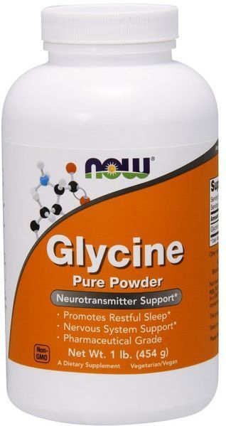 Now Foods Glycine Pure Powder 1 Lb Глицин 520675 фото