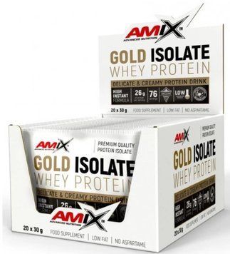 Протеїн AMIX Gold Isolate Whey Protein 30 g / 20 послуг / Vanilla 1109735 фото