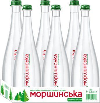 Вода Моршинська Премиум минеральная природная столовая слабогазированная 6х0.75 л (DS48200170013356) 1090957 фото