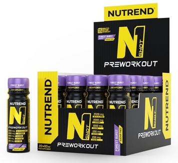Передтренувальний комплекс Nutrend N1 SHOT 20x60 ml/20 servings/forest burst 1101941 фото