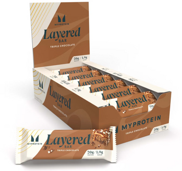 Протеїнові батончики MyProtein Layered Bar 12x60g Triple Chocolate Fudge 1415941 фото