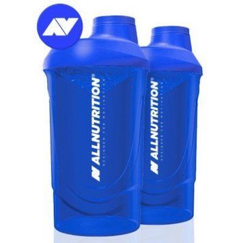 Шейкер All Nutrition Shaker 600 ml Shocking Blue 2LOGO 860498 фото
