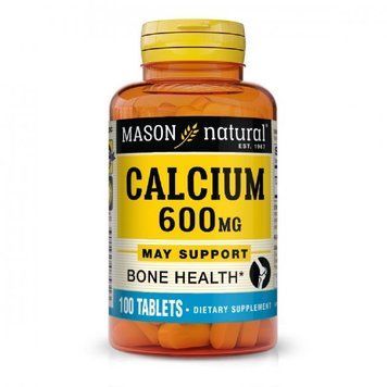 Mason Natural Calcium 600 mg Кальций 100 таблеток 937276 фото