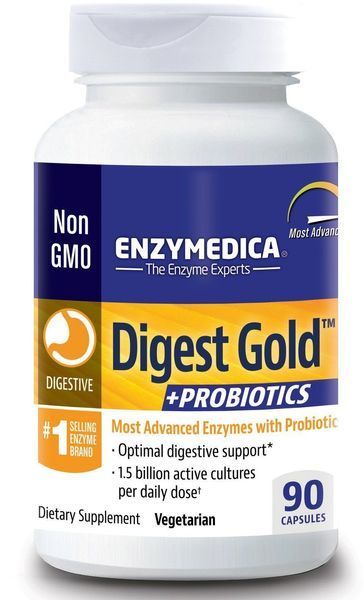 Enzymedica Digest Gold + Probiotics Энзимы и пробиотики 90 капсул 773985 фото