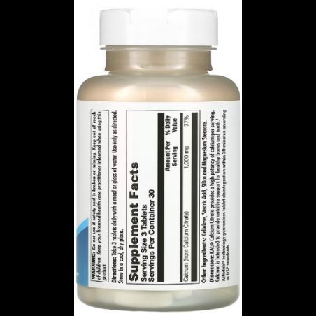 KAL Calcium Citrate Кальцій цитрат 1000 мг 90 таблеток 1116310 фото