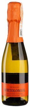Вино Bortolomiol Senior Valdobbiadene Prosecco Superiore Tradizionali біле екстра-сухе 0.2 л (BWQ0726) 1081114 фото