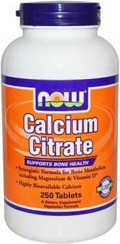 NOW Foods Calcium Citrate Tablets 250 tabs 416590 фото