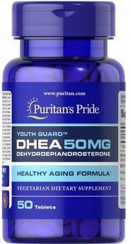 Puritan's Pride DHEA 50 mg ДГЕА-Дегідроепіандростерон 50 таблеток 774770 фото