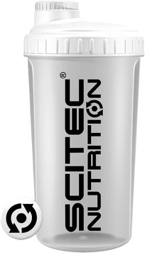 Шейкер Scitec Nutrition SHAKER NEW 700 ml opaque white lid white 1016464 фото