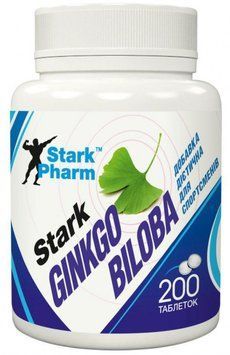 Stark Pharm Stark Ginkgo Biloba Extract 40 mg Гинкго Билоба 200 таблеток 824486 фото