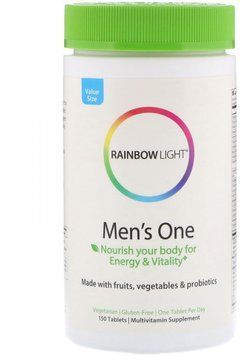 Rainbow Light Just Once Men's One Food-Based Multivitamin 150 Tabs Витамины для мужчин 535490 фото