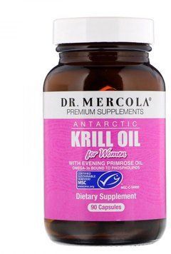 Dr. Mercola Antarctic Krill Oil for Women 90 Caps Масло криля для женщин 550737 фото