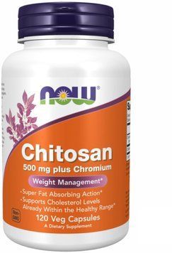Now Foods Chitosan 500 mg Plus Chromium - 120 caps 1449297 фото