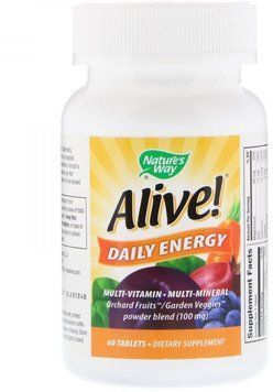Nature's Way Alive! Daily Energy 60 Tabs Мультивитамины 535138 фото