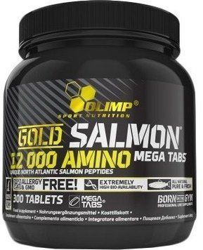 Амінокислота для спорту Olimp Gold Salmon 12000 Mega Tabs 300 tabs 383097 фото