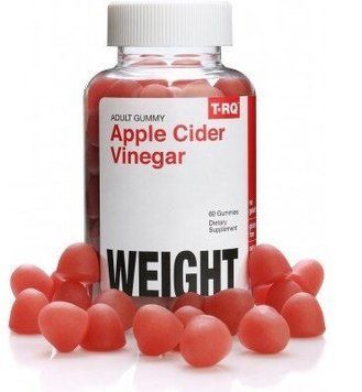 T-RQ Apple Cider Vinegar Яблучний оцет зі смаком фруктів 60 жувальних цукерок 895545 фото