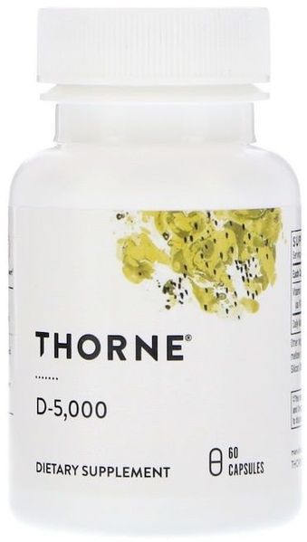 Thorne Research D-5,000 60 Caps Вітамін D-5000 531425 фото