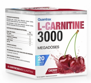 Жиросжигатель Quamtrax L-Carnitine 3000 20x25 ml cherry 1136637 фото