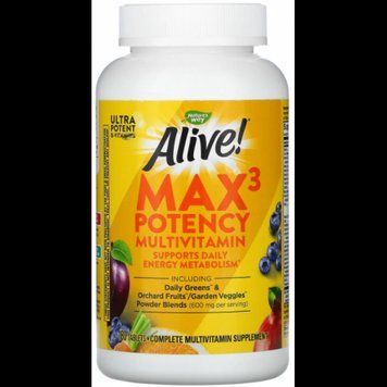 Nature's Way Alive! Max3 Daily Multi-Vitamin Мультивитамины 3 таблетки в день 180 таблеток 1157552 фото