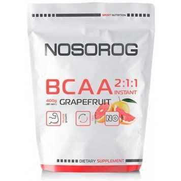 Амінокислота для спорту Nosorog Nutrition BCAA 2:1:1 400 g / 72 servings / Grapefruit 788888 фото