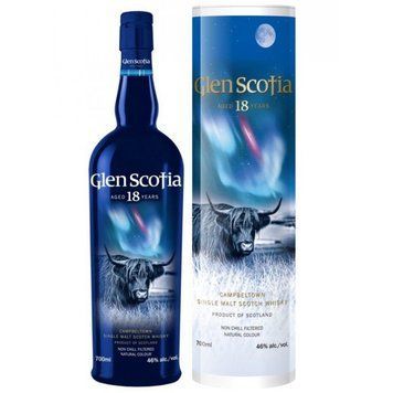 Віскі Glen Scotia 18 Years Old, tube (0,7 л) (BW19829) 435409 фото