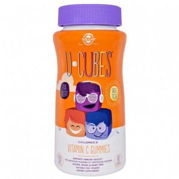 Solgar U-Cubes, Children's Vitamin C Gummies Солгар Вітамін С жувальний апельсин/полуниця, для дітей 90 жувальних цукерок 466176 фото