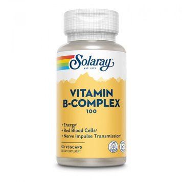 Solaray Vitamin B-Complex 100 - 50 vcaps 1472042 фото