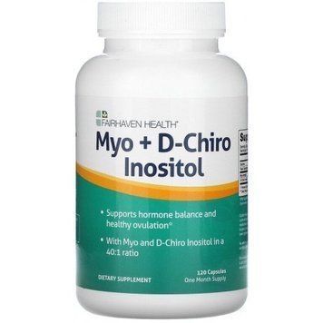 Fairhaven Health Myo + D-Chiro Inositol Міо-інозитол + D-хіро інозитол 120 капсул 879568 фото