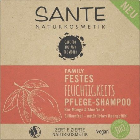 Sante Био-шампунь твердый для питания и увлажнения волос с Манго и Алоэ 60 g 894038 фото
