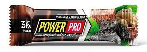 Power Pro Протеїнові батончики Nutella 36% 20 x 60 g Чорнослив та грецький горіх 803206 фото