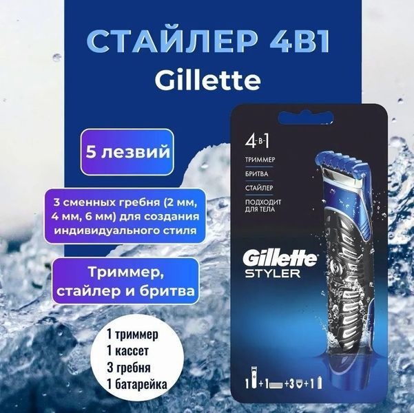 Gillette Styler Верстат-стайлер з 1 змінною касетою 1300271 фото